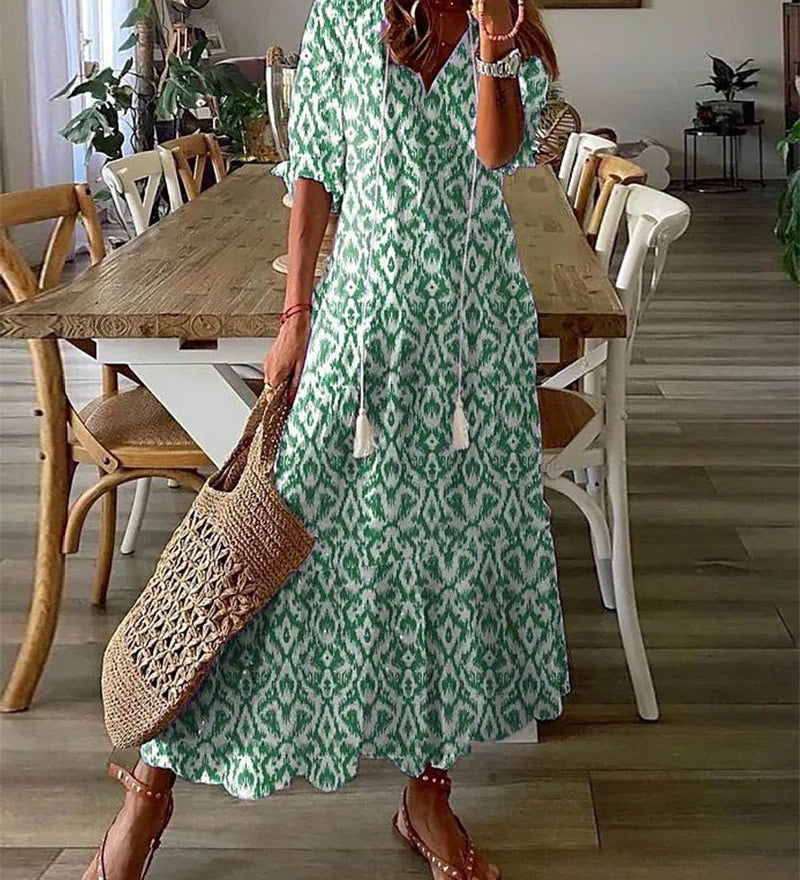 Luna - Robe Midi DE Style Boho Sans Effort