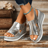 Baylie - Sandales Stylées Métalliques