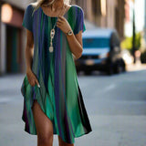 Genna - Robe Gradient Boho Décontractée