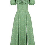 Aviana - Robe à Manches Bouffantes Bloom