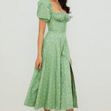 Aviana - Robe à Manches Bouffantes Bloom