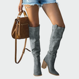 Lucile - Bottes orthopédiques en cuir jusqu'au genou