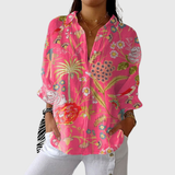 Vanille - Blouse imprimée à motif naturel