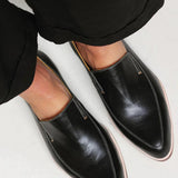 Zofia - Mocassin Patchwork Noir
