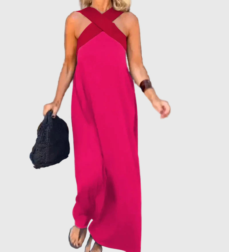 Elena - Robe Maxi Fluide Élégante