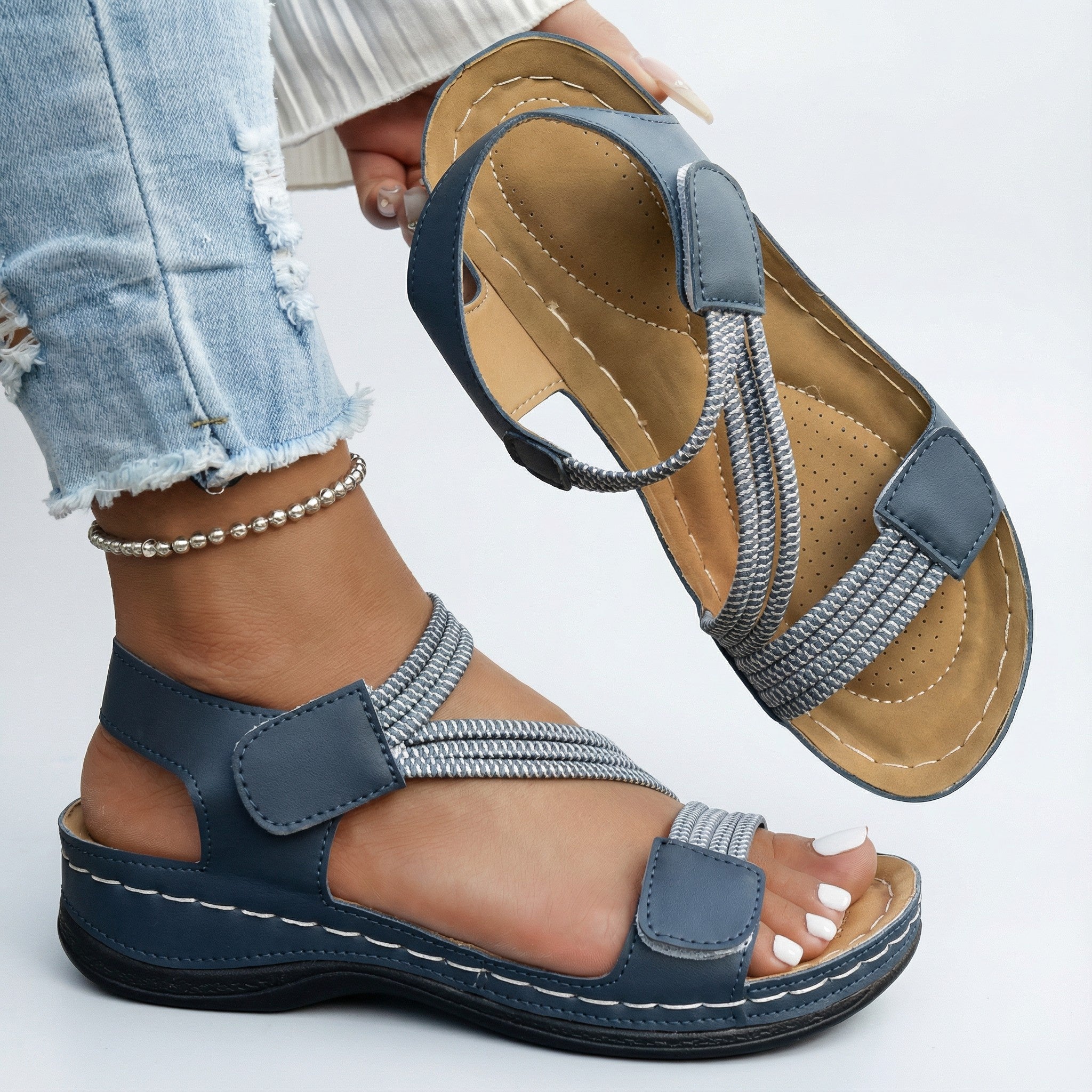 Juanita - Sandales orthopédiques confortables pour de longues journées