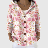 Moana - Cardigan à capuche en maille en jersey épais