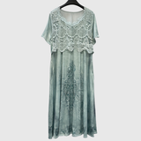 Indigo - Robe Midi Florale Élégante