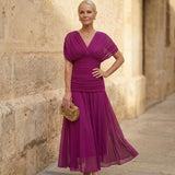 Fiona - Élégante Robe Fuchsia