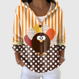 Morwenna - Cardigan à capuche en maille à zip frontal partiel