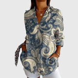 Selene - Blouse imprimée à imprimé animalier