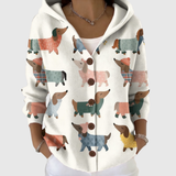 Nikita - Cardigan à capuche en maille en laine bouillie