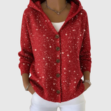 Naya - Cardigan à capuche en maille à motif jacquard