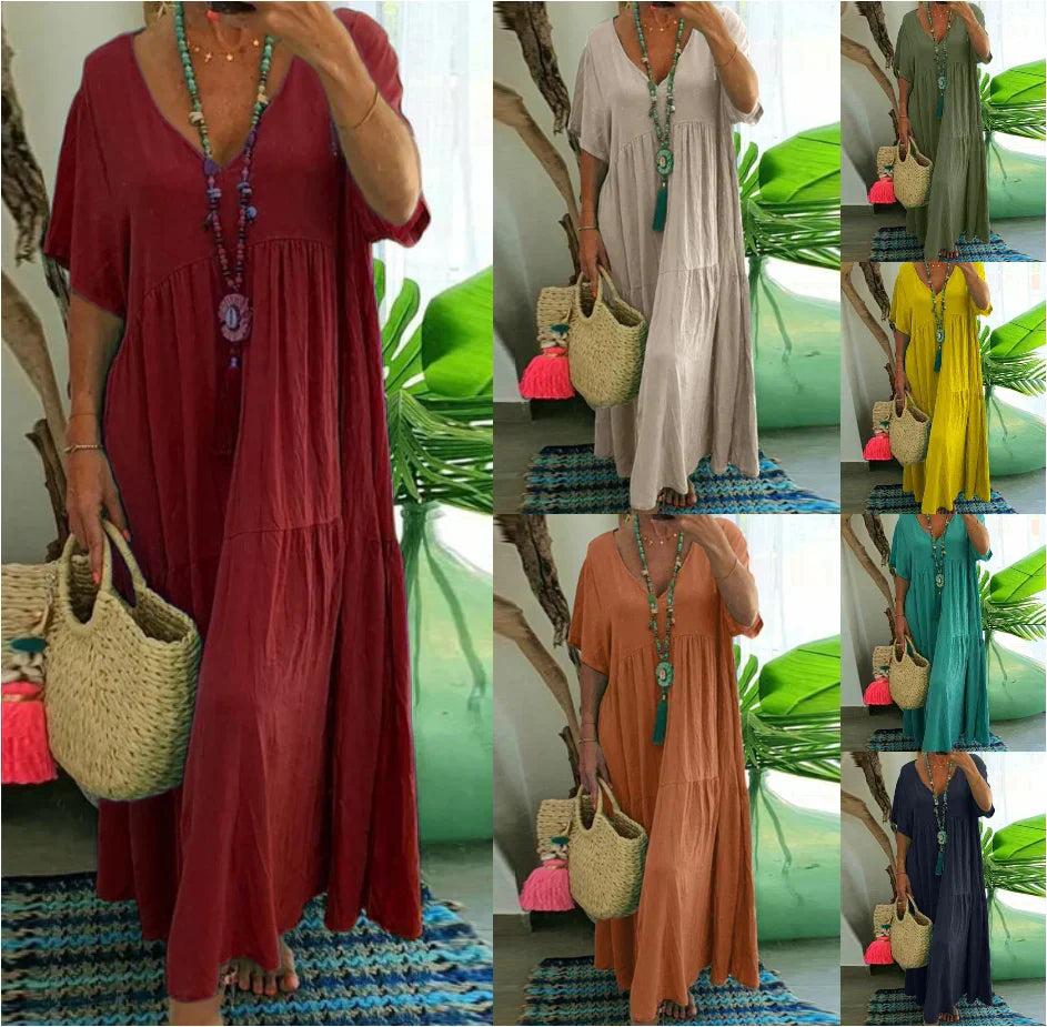 Maelis - Robe en Coton Lin
