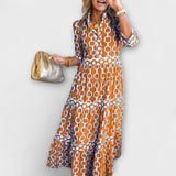 Juliana - Robe Midi Avec Motif Chaîne