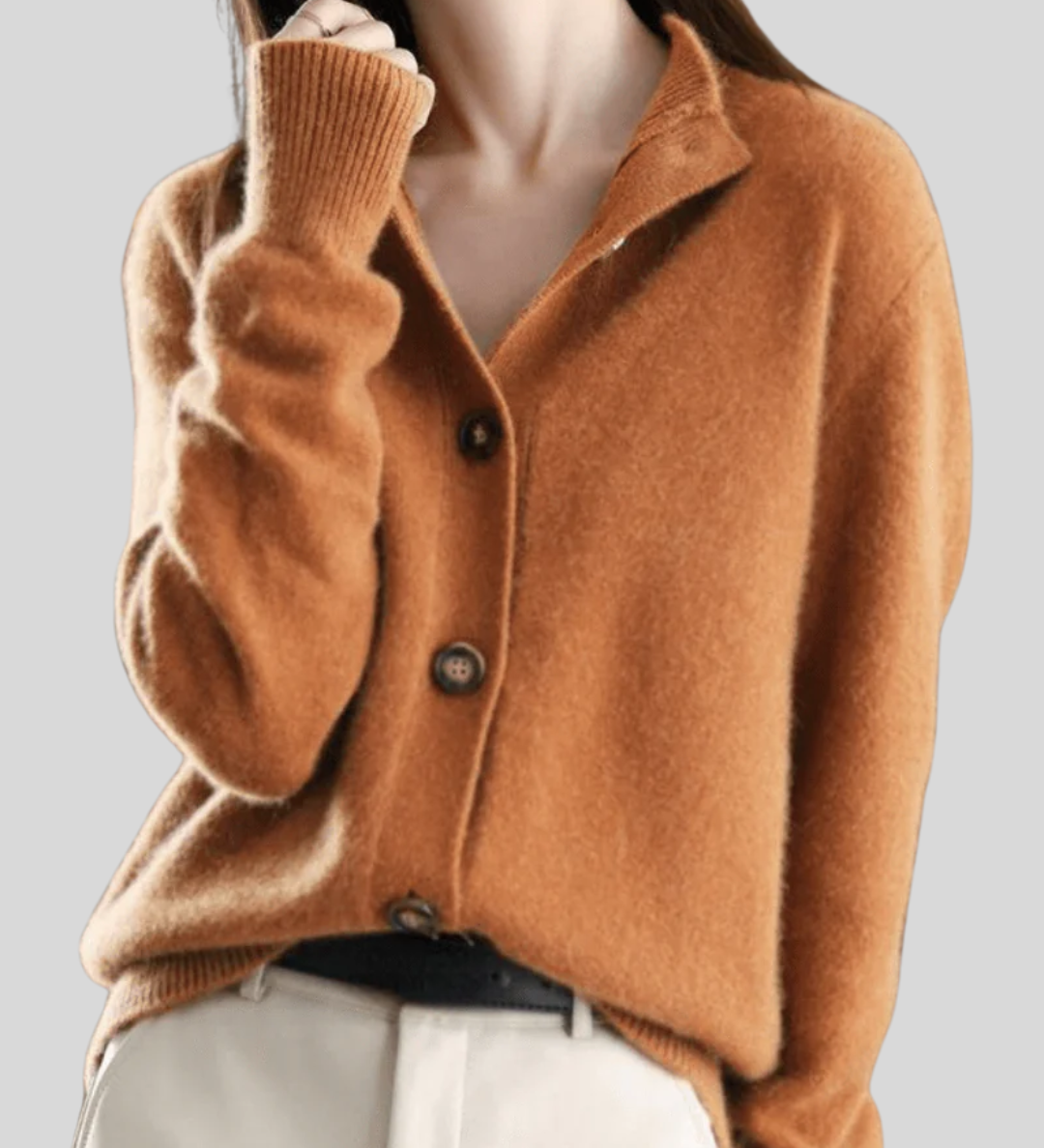 Claire - Cardigan en Cachemire Style Rétro