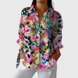 Renata - Blouse imprimée à imprimé fleuri printanier