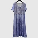 Indigo - Robe Midi Florale Élégante