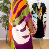 Rianna - Robe à Imprimé Abstrait