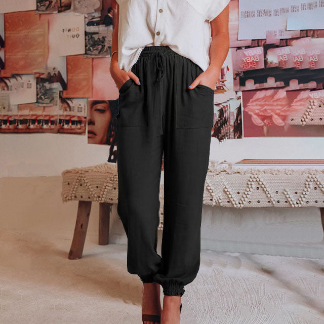 Kaeli - Pantalons Élegants à Cordon
