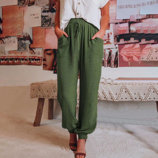 Kaeli - Pantalons Élegants à Cordon