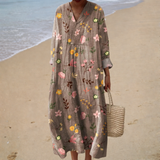 Gisèle - Robe d’Été Imprimée Flatteuse