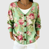Niamh - Cardigan boutonné en maille texturée
