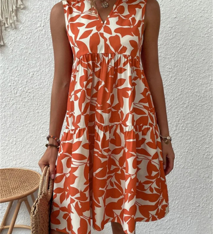 Tasha - Robe Midi Fluide Épanouissante
