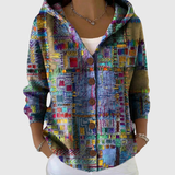 Paulette - Cardigan à capuche en maille à manches raglan