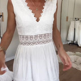 Circe - Robe Camisole en Dentelle à Col V