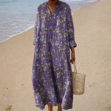 Michèle - Robe d’Été Imprimée Flatteuse