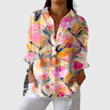 Vérane - Blouse imprimée à imprimé artistique