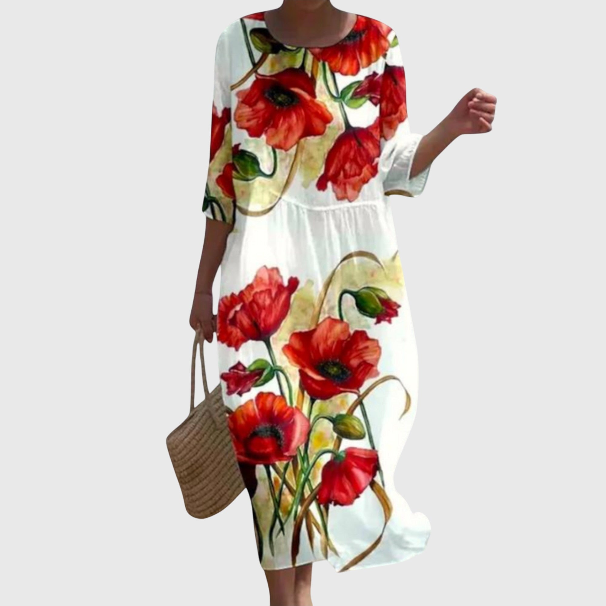 Hayley - Robe Maxi Florale Élégante