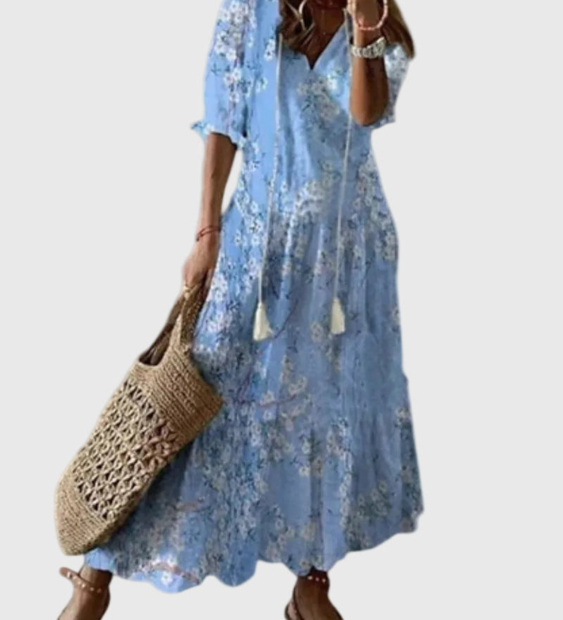 Amalia - Robe Maxi d'Été Vintage Boho
