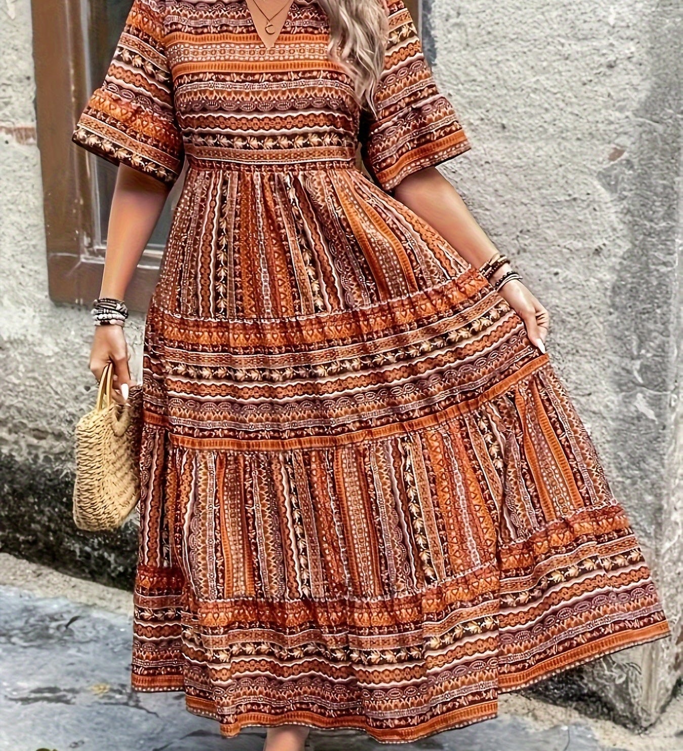 Joraine - Robe Ethnique Fluide