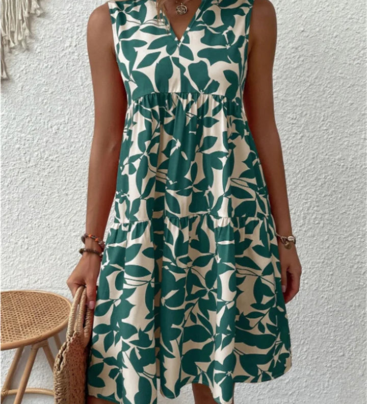 Tasha - Robe Midi Fluide Épanouissante