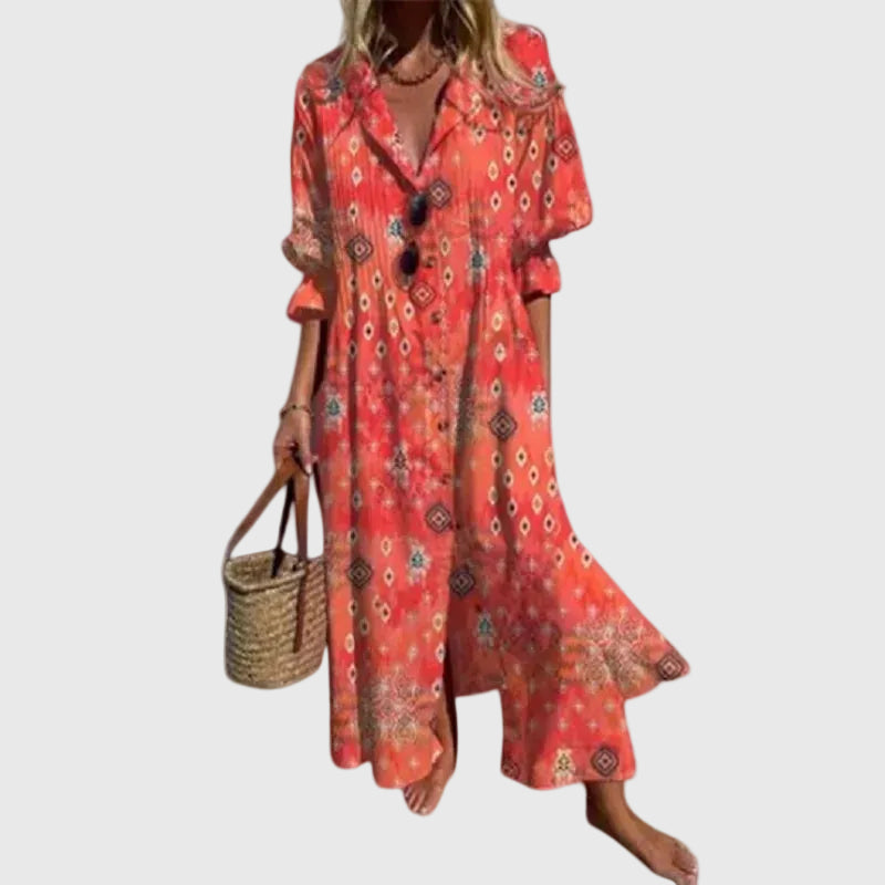 Zariah - Robe Maxi Bohémienne Élégante