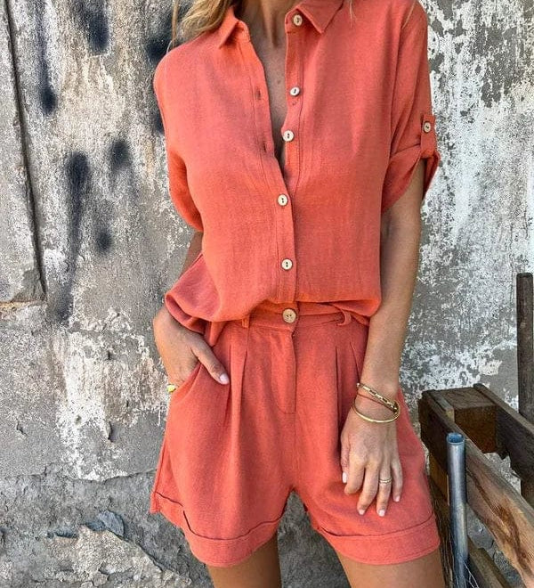 Melda - Ensemble Boutonné Aéré