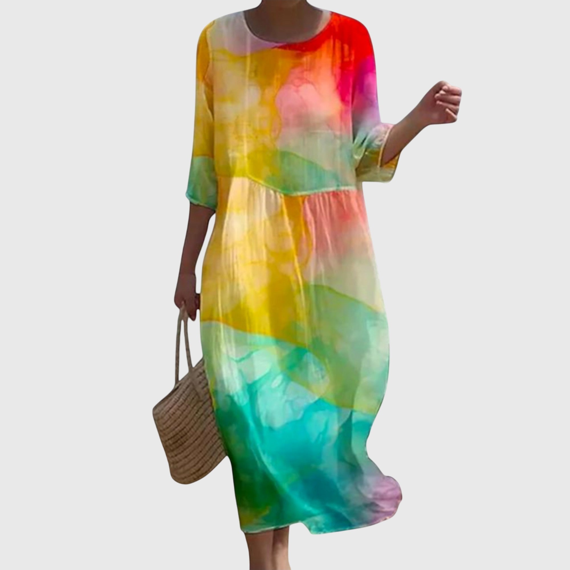 Hayley - Robe Maxi Florale Élégante