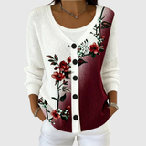 Oona - Cardigan boutonné en maille en coton mercerisé