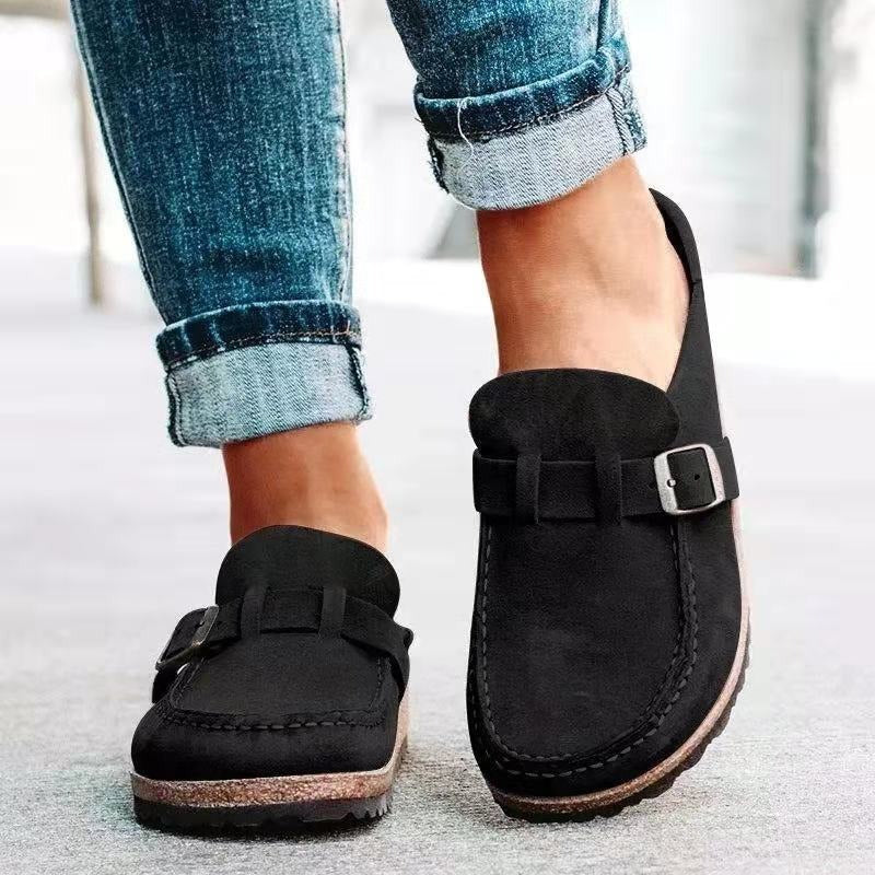 Heidi - Chaussons orthopédiques raffinés en taupe