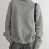 Amaya - Pull Col Roulé en Cachemire Luxueux