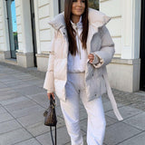 Élise – manteau oversize détail du col