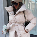 Élise – manteau oversize détail du poignet