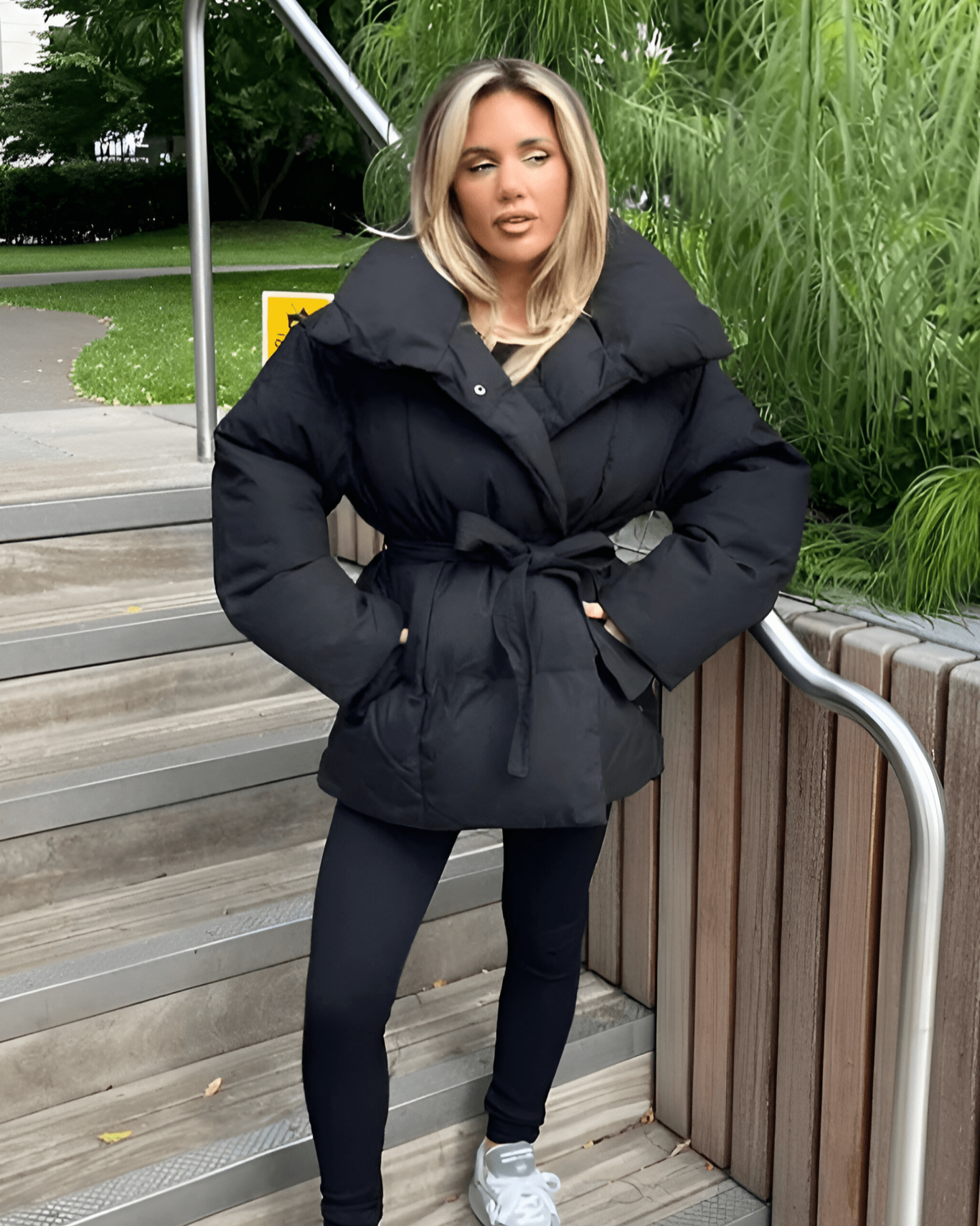 Élise – manteau oversize coupe oversize portée par un mannequin