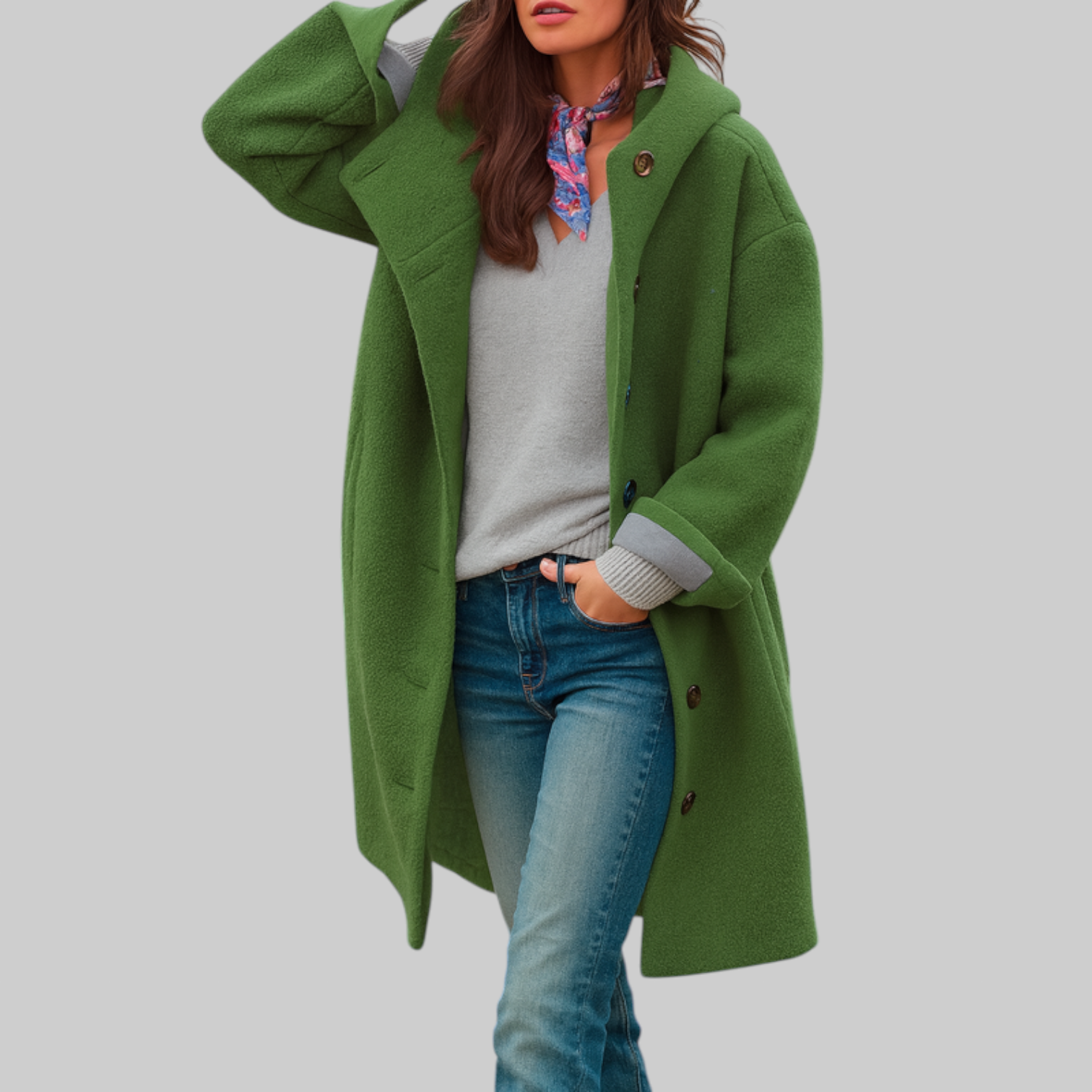 Freja - manteau quotidien, de longueur moyenne et confortable