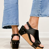 Briellae - Sandales à talons noires brillantes