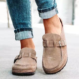 Heidi - Chaussons orthopédiques raffinés en taupe