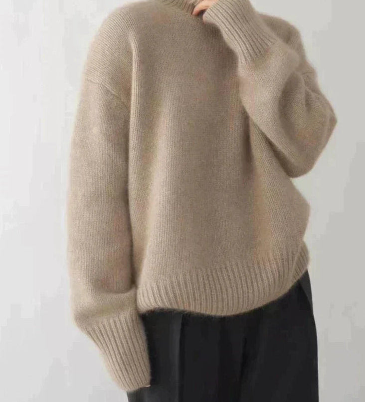 Amaya - Pull Col Roulé en Cachemire Luxueux