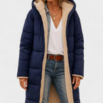 Margaux – manteau réversible détail du col